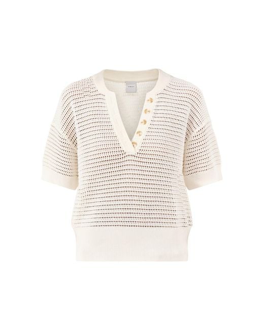 Varley White Callie Knit Top