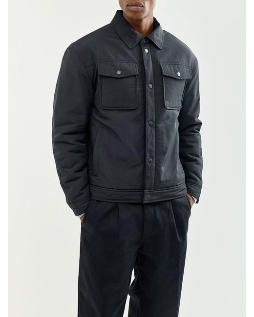 Moose Knuckles Black Jacque Bunny Faux-Fur Jacket for men