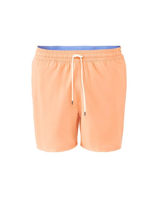 Polo Ralph Lauren White Traveler Mid Trunk Swim Shorts for men