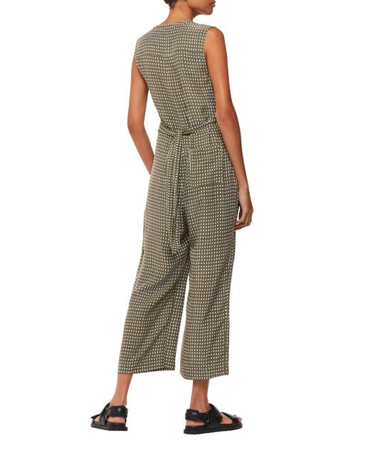 Whistles Green Women's Oval Spot Josie Jumpsuit