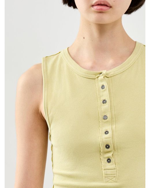 Free People Yellow Jamie Henley Tank