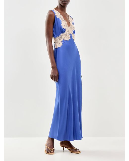 Rixo Blue Lysandra Dress