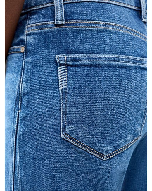 PAIGE Blue Anessa Wide Leg Jeans