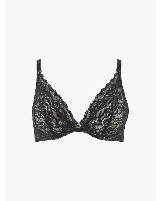 Aubade Black Rosessence Triangle Plunge Bra