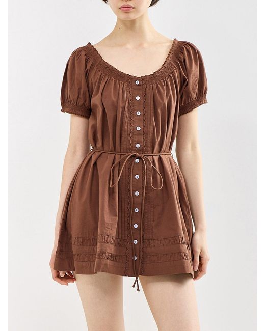 Damson Madder Brown Jayne Mini Dress