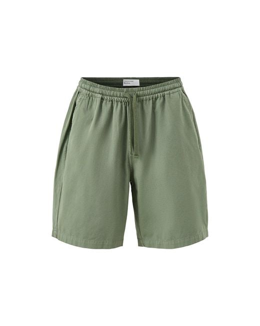 Universal Works Green Simple Shorts for men