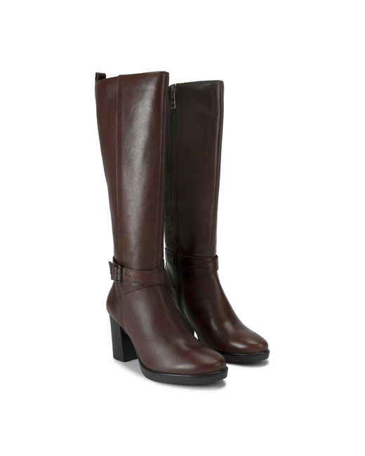 Carvela Kurt Geiger Black Women's Silver Knee High Boot