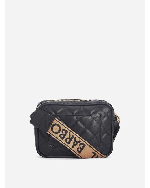 Barbour Gray Quilted Sloane Small Crossbody Bag