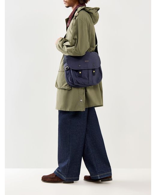 Barbour Blue Transport Riever Crossbody Bag for men
