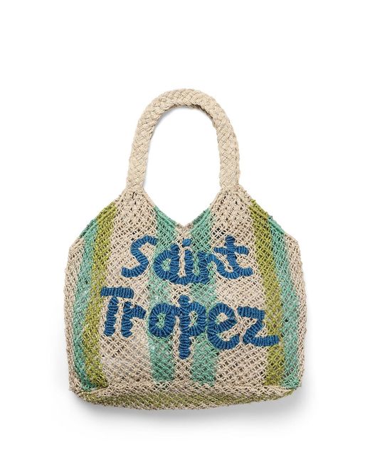 The Jacksons Blue Drew Stripe Saint Tropez L Bag