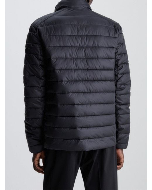 Calvin Klein Blue Recycled Puffer Jacket for men