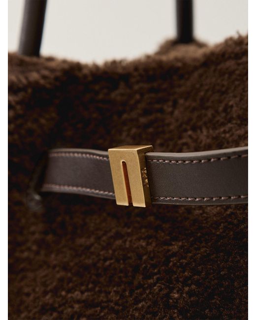 Sac fourre-tout mini Hana en faux suède - Marron - E-SHOP OFFICIEL JW PEI FR