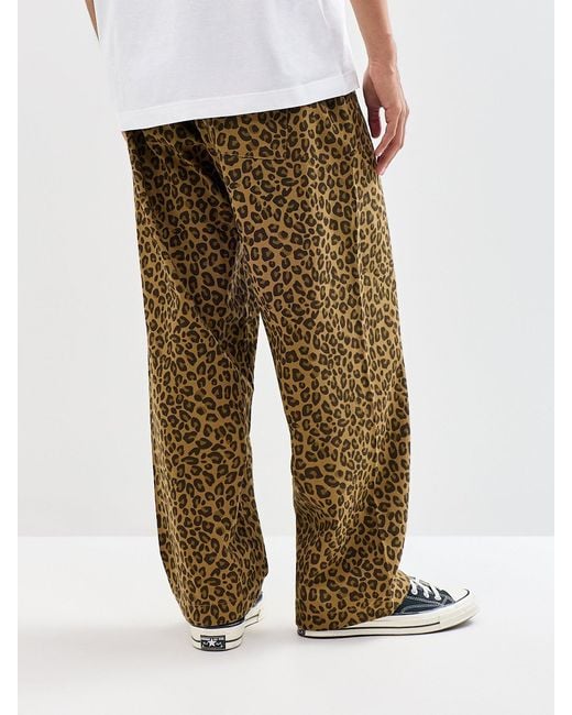 Service Works Green Organic Leopard Easy Chef Trousers for men