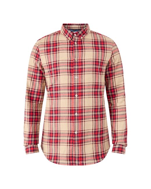 Paul Smith Red Flannel Check Shirt for men