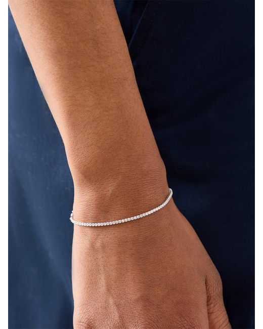 Astrid & Miyu Blue Tennis Chain Bracelet 180Mm