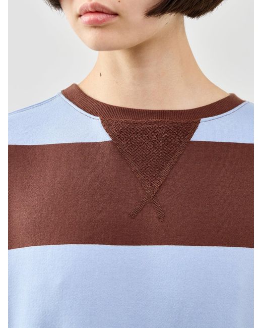 Free People Multicolor Classic Stripe Crew Sweatshirt