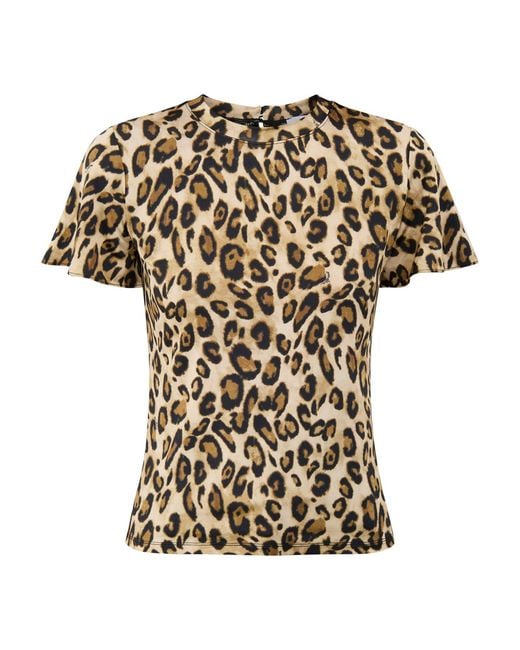 Marella White Matassa Spotted T-Shirt Camel