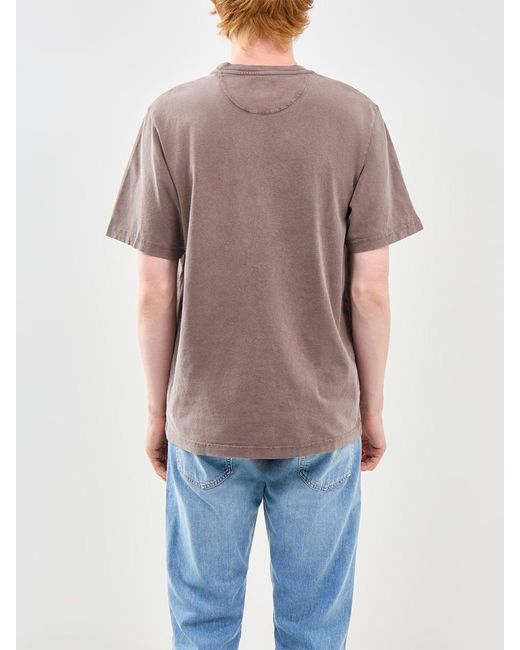 Farah Pink Stacy Garment Dyed Pocket T-Shirt for men