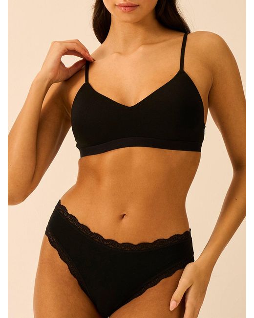 Stripe & Stare Black Sculpt Padded Bra