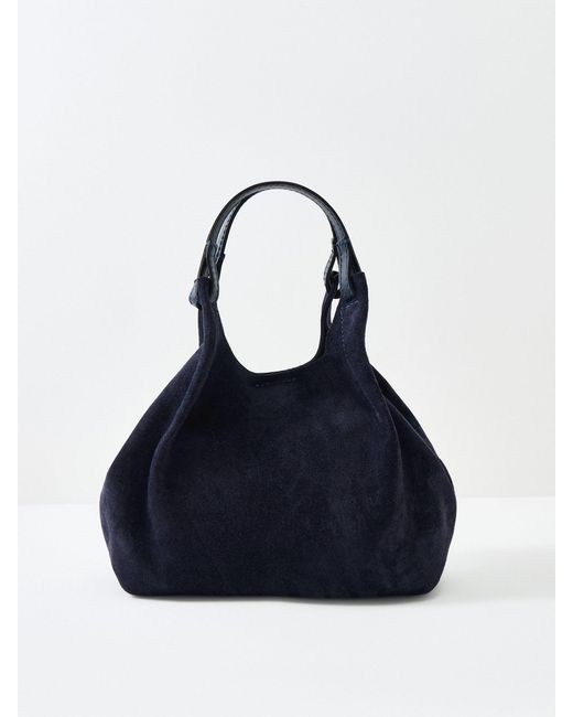 Gianni Chiarini Blue Dua M Suede Crossbody Bag