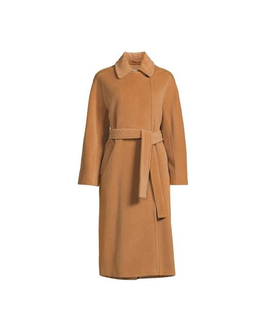 Marella Natural Women's Dede Virgin Wool Wrap Coat