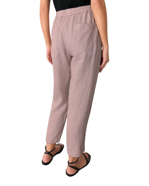 Whistles Pink Barrel Leg Trouser