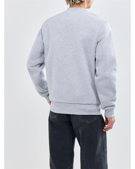 Lacoste Gray Classic Crew Sweatshirt for men