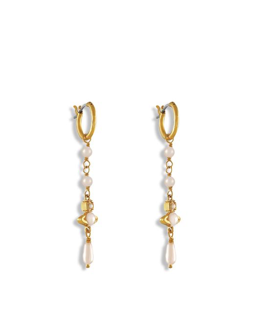 Vivienne Westwood White Women's Emiliana Pearl Earrings