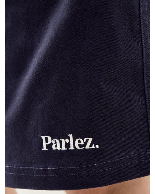 Parlez Blue Arc Shorts for men