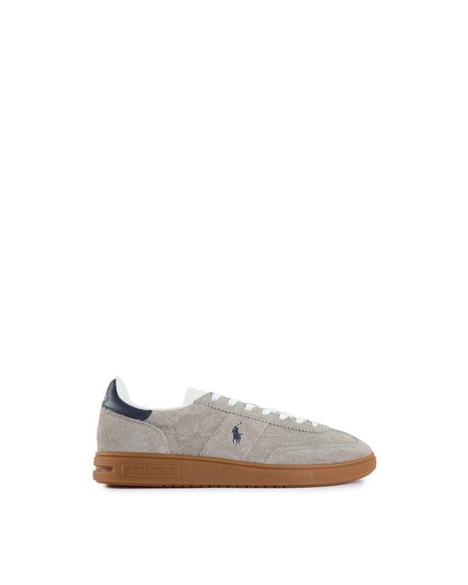 Polo Ralph Lauren White Bedford Suede Trainers for men