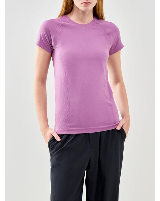 Sweaty Betty Purple Athlete Seamless Workout T-Shirt