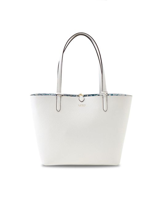 Polo Ralph Lauren White Reversible Medium Tote Bag