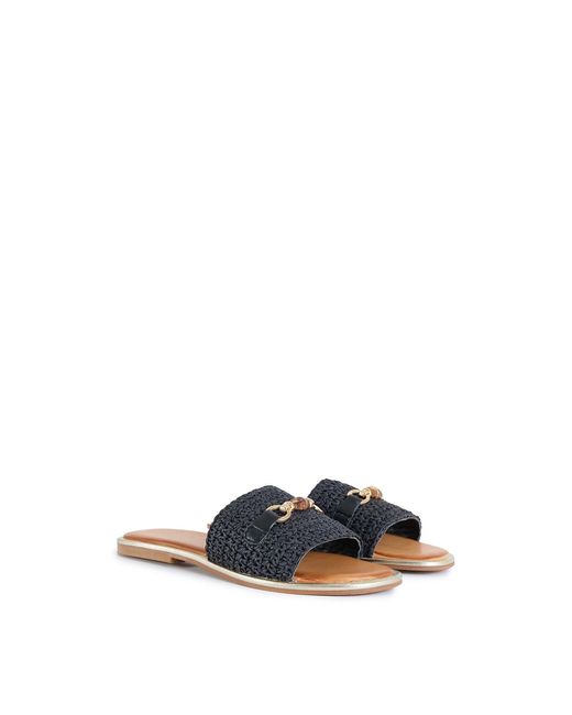 Sole Ldn White Blake Slide Sandals