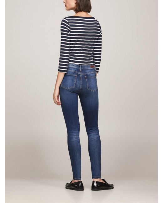 Tommy Hilfiger Blue Como Heritage Skinny Fit Faded Jeans