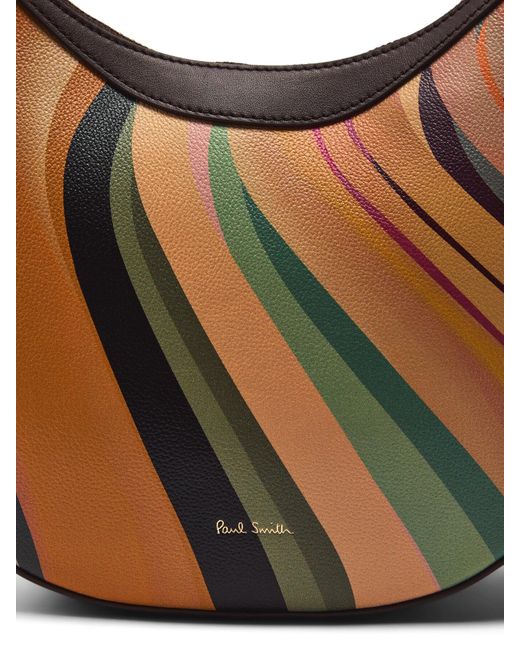 Paul Smith White Women's Women's 'dusky Swirl' Leather Mini Hobo Bag