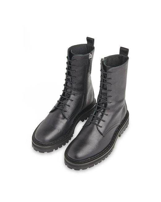 Whistles Black Women's Piper Lace Up Boot