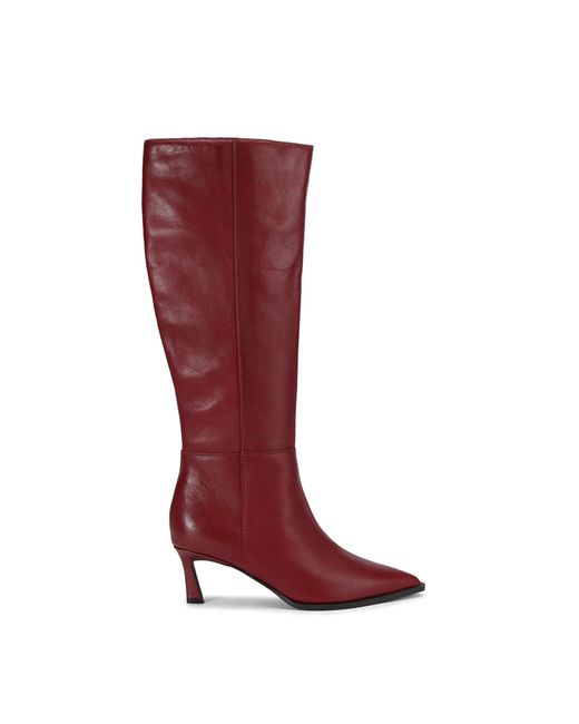 Steve Madden Red Lucid Knee High Heeled Boots
