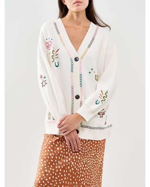 Never Fully Dressed White Western Martha Cardigan