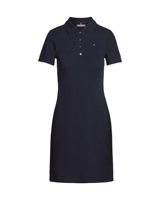 Tommy Hilfiger Blue Heritage Slim Fit Polo Shirt Dress
