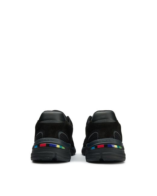 Paul Smith Black Shane Nubuck Trainers for men