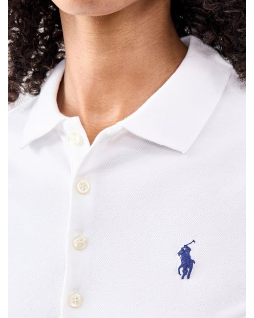 Polo Ralph Lauren White Julie Mesh Polo