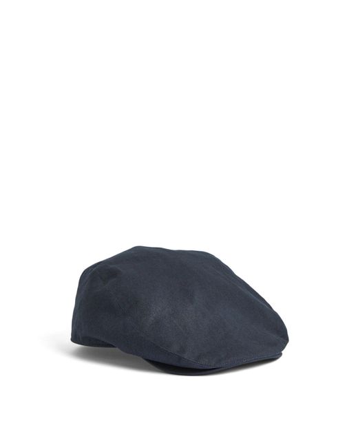 Barbour Blue Finnean Flat Cap for men