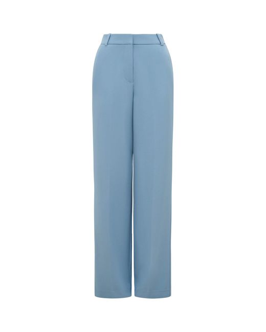 Forever New Blue Ariel Straight Leg Pants
