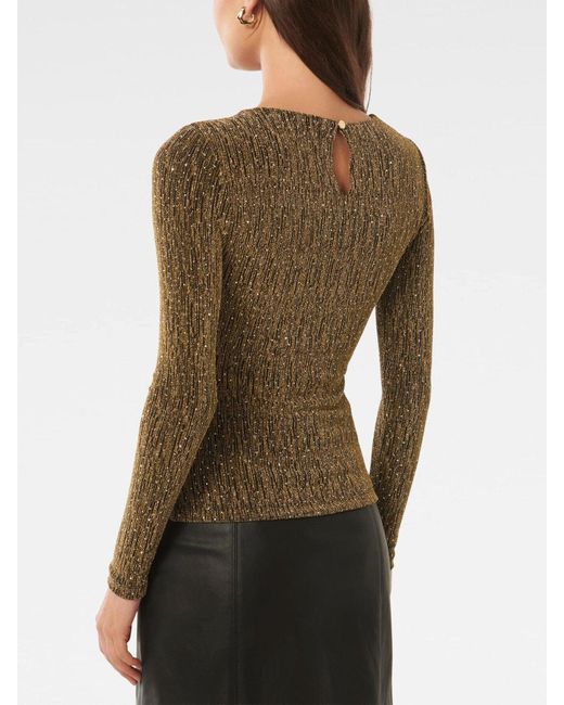 Forever New Green Women's Gia Twist Detail Top
