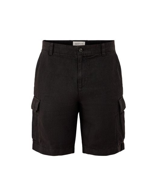 Gant Black Cargo Shorts for men