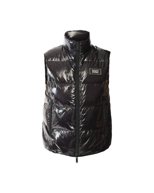 DSquared² Black Men's Ultra Light Down Gilet for men