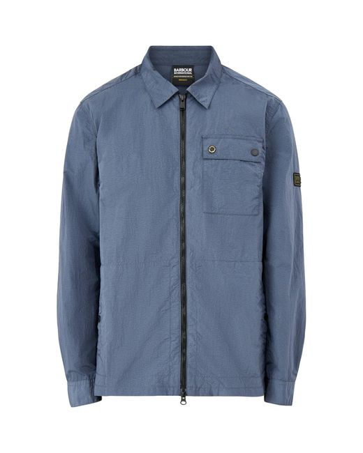 Barbour Blue Inline Overshirt for men
