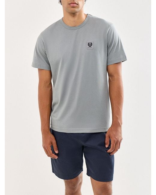 Belstaff Gray Logo T-Shirt for men