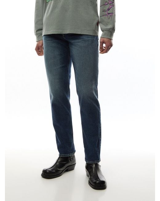 DIESEL Blue 2023 D-Finitive Tapered Fit Jeans for men