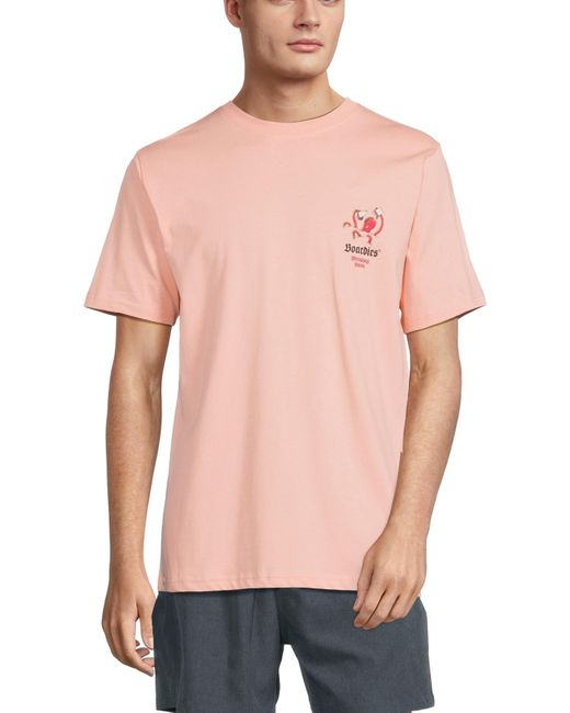 Boardies Pink Men's Wreaking Havoc Octopus T Shirt for men